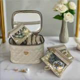 Pursen- Getaway Jewelry Case - Pearl Quilted