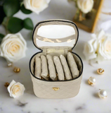 Pursen- Getaway Jewelry Case - Pearl Quilted