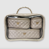 Pursen-Trio Jet Setter - Pearl Quilted