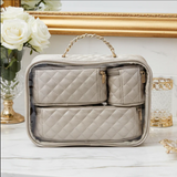 Pursen-Trio Jet Setter - Pearl Quilted