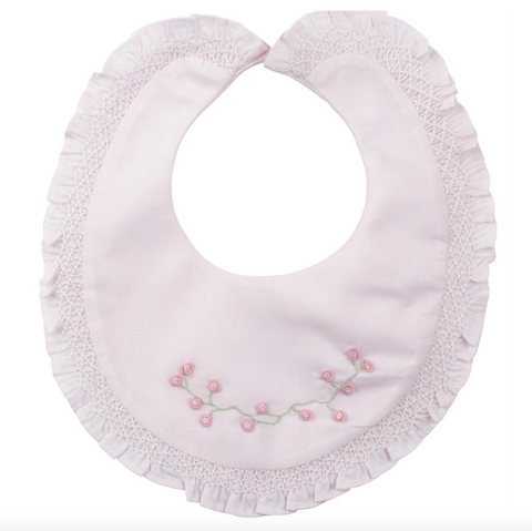 Feltman- Rose Garden Collection Smocked Bib
