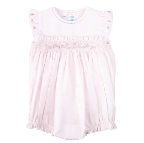 Feltman- Rose Garden Collection Smocked Fly Sleeve Bubble