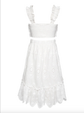 Hannah Banana- EYELET SCALLOP HEM DRESS