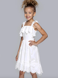 Hannah Banana- EYELET SCALLOP HEM DRESS