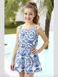 Hannah Banana- MOSAIC PRINT ROMPER WITH FRONT BUTTON CLOSURE