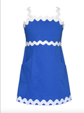 Hannah Banana- A-LINE RICK RACK DRESS W/ POCKETS