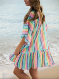 Shiraleah- Rosalia Mini Caftan- One Size