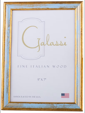 Galassi- Blue/Gold Florentine 5x7