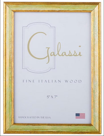 Galassi- Green/Gold Florentine 5x7