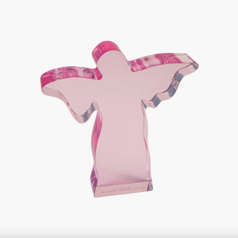 Anne Nelson- Small Pink Acrylic Angel Weight