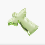 Anne Nelson- Small Green Acrylic Angel Weight