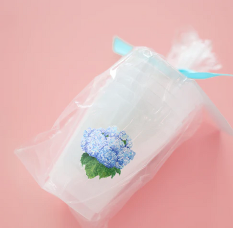 Blue Hydrangea Frosted Cups- TAYLOR PALADINO