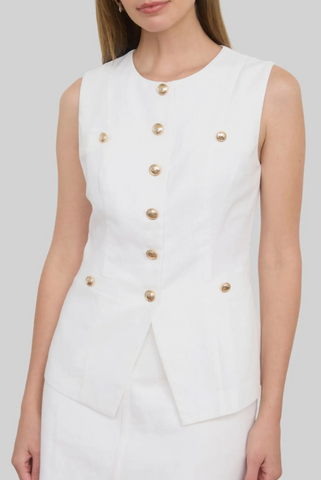 ZOE AND CLAIRE Button Up Vest