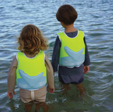 Sunny Life- Kids Swim Vest 1-2 - Salty the Shark Neon Yellow