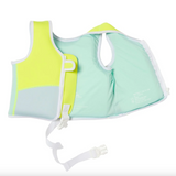 Sunny Life- Kids Swim Vest 1-2 - Salty the Shark Neon Yellow