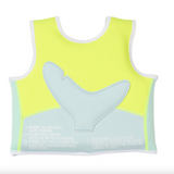Sunny Life- Kids Swim Vest 1-2 - Salty the Shark Neon Yellow