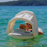 Sunny Life- Float Together Baby Seat - Duck Sage Stripe