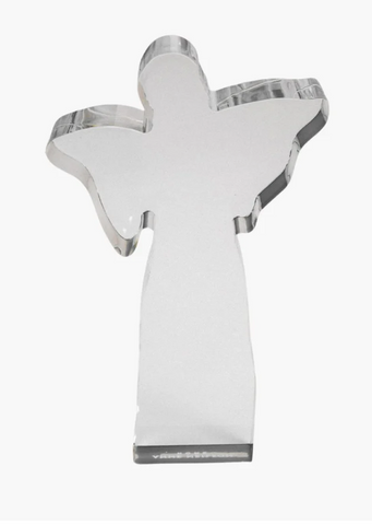 Large Clear Angel Acrylic Weight