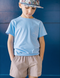 Properly Tied- Boys Study Buddy SS Light Blue