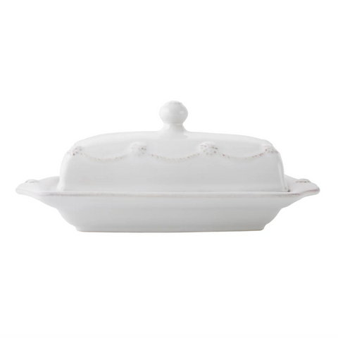 Juliska- Berry & Thread  Butter Dish - Whitewash