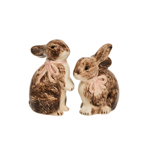 Juliska- Clever Creatures  Bunny Salt and Pepper Shakers Set/2pc