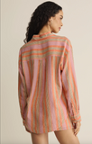 Z Supply - The Perfect Striped Button Up Tiger Lily