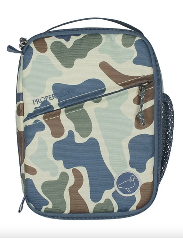 Properly Tied- Delta Lunchbox - Blue Terra Camo