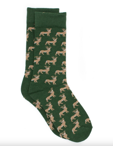 Properly Tied- Boys Lucky Duck Sock Whitetail