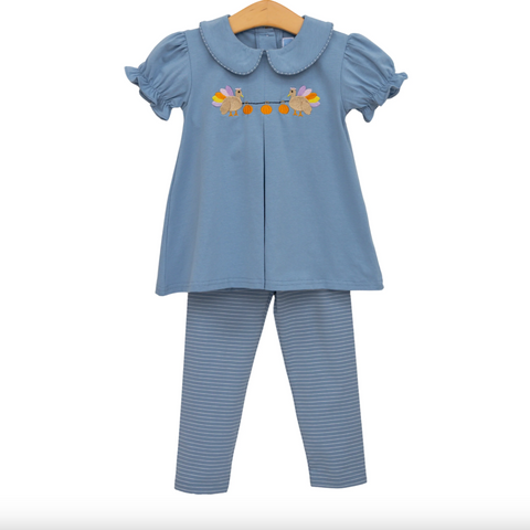 Trotter Street- Turkey Peter Pan Pant Set