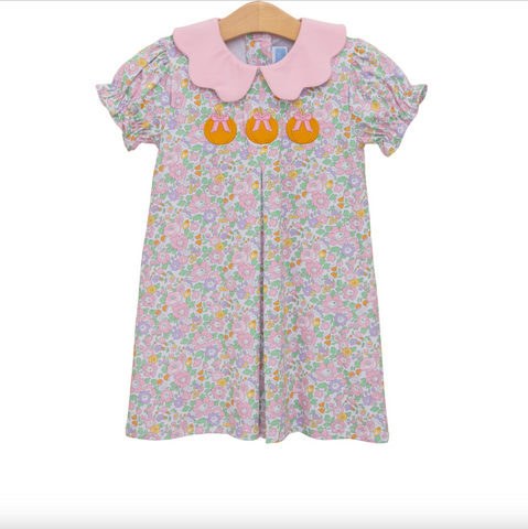 Trotter Street- Pumpkin Floral Dress