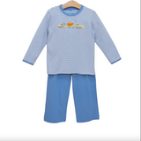 Trotter Street- Construction Trucks Pant Set