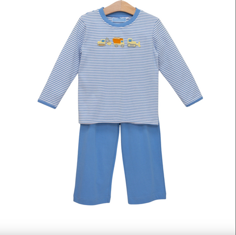 Trotter Street- Construction Trucks Pant Set