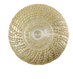 VIETRI Rufolo Glass Gold Crocodile Small Cake Stand