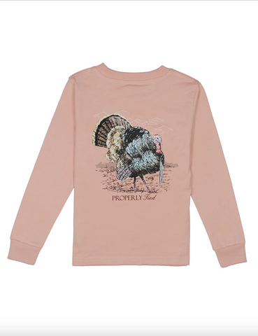 Properly Tied-Boys Gobbler LS Peach