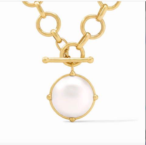 JULIE VOS- Honeybee Statement Necklace- PEARL