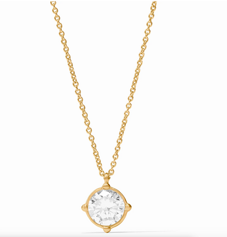 JULIE VOS- Honeybee Solitaire Necklace-Cubic Zirconia