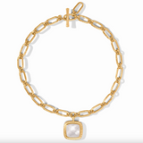 JULIE VOS- Sahara Statement Necklace-Iridescent Clear Crystal