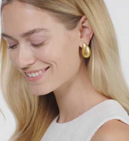 Julie Vos- Wave Earring gold Large