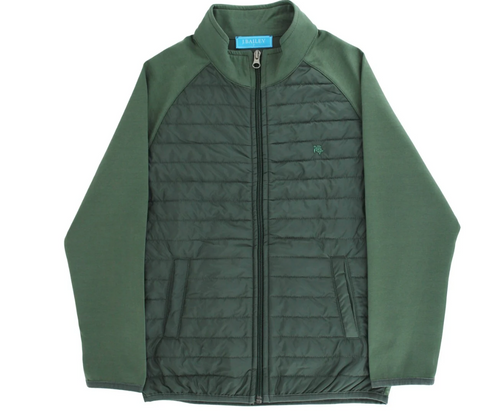 J Bailey Quilted Bomber Jacket - Green