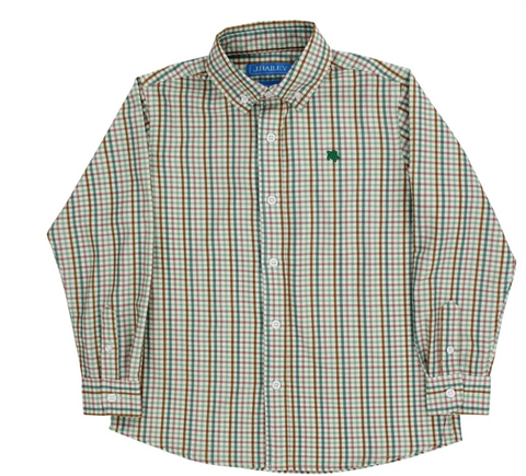 J. Bailey Performance Roscoe Button Down- Acorn Plaid