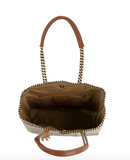 Luzia collection Shoulder Tote Diamond Brown Beige