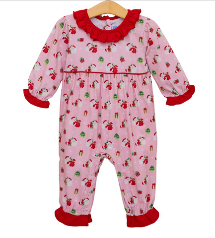 Santa's Workshop Ruffle Romper- TROTTER STREET