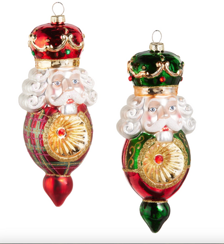6.5" Plaid Nutcracker Ornament- Sold Separately