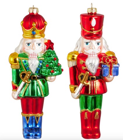 8.25" Traditional Nutcracker Ornament- Sold Sepratley