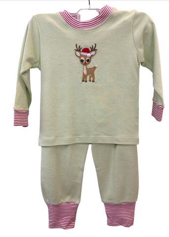 SQUIGGLES- Girl CHRISTMAS DEER PJ'S