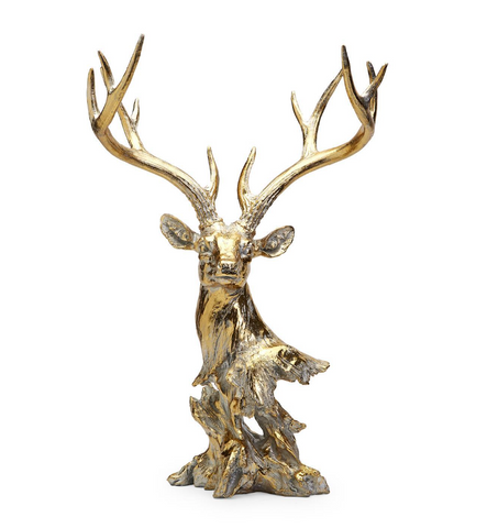 Gold Leaf Deer Décor