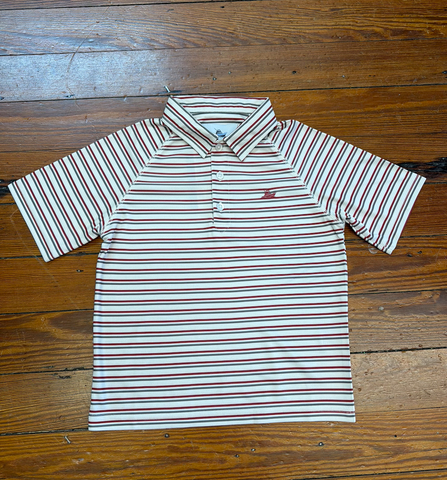 Southbound Polo- garnet,rock,oatmeal