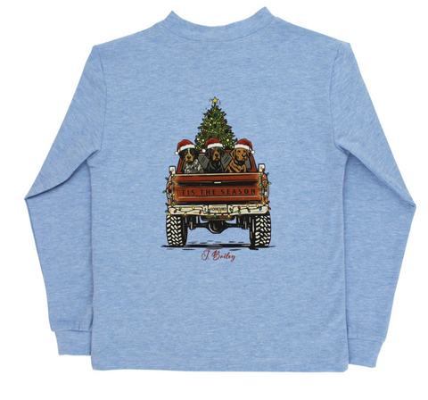 J. Bailey Long Sleeve Tee - Christmas Pups