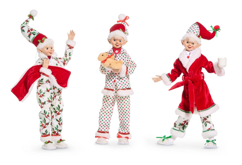 16" Pajama Party Posable Elf