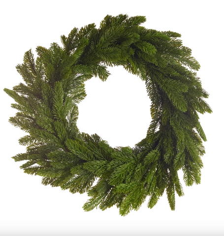 26" Bright Green Cedar Wreath
